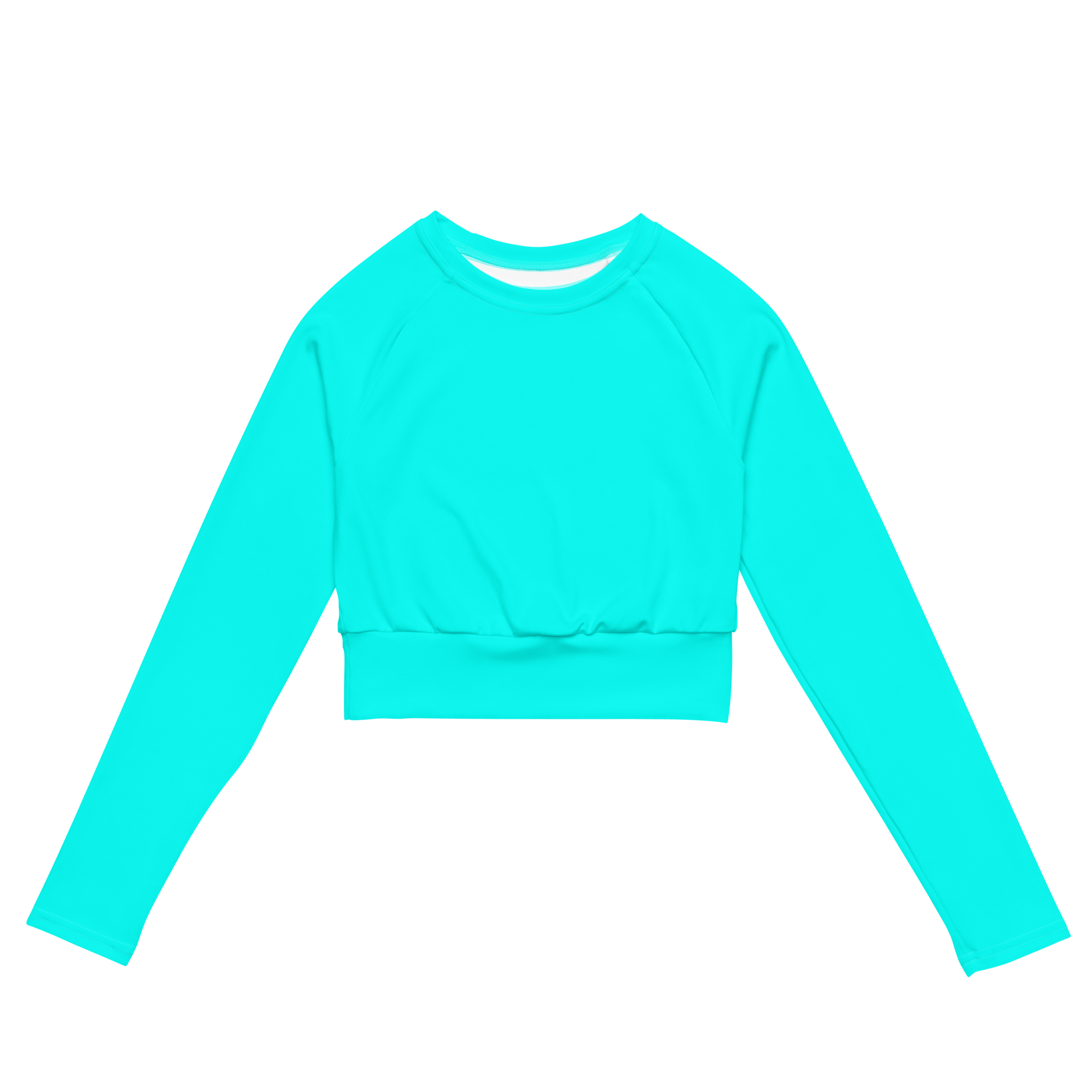 Turquoise Long Sleeve Crop Top Loose Crop Top Boxy Crop Top Crop Tops for  Women Cropped Top Crop Tshirt Crop Tee Woman -  Canada