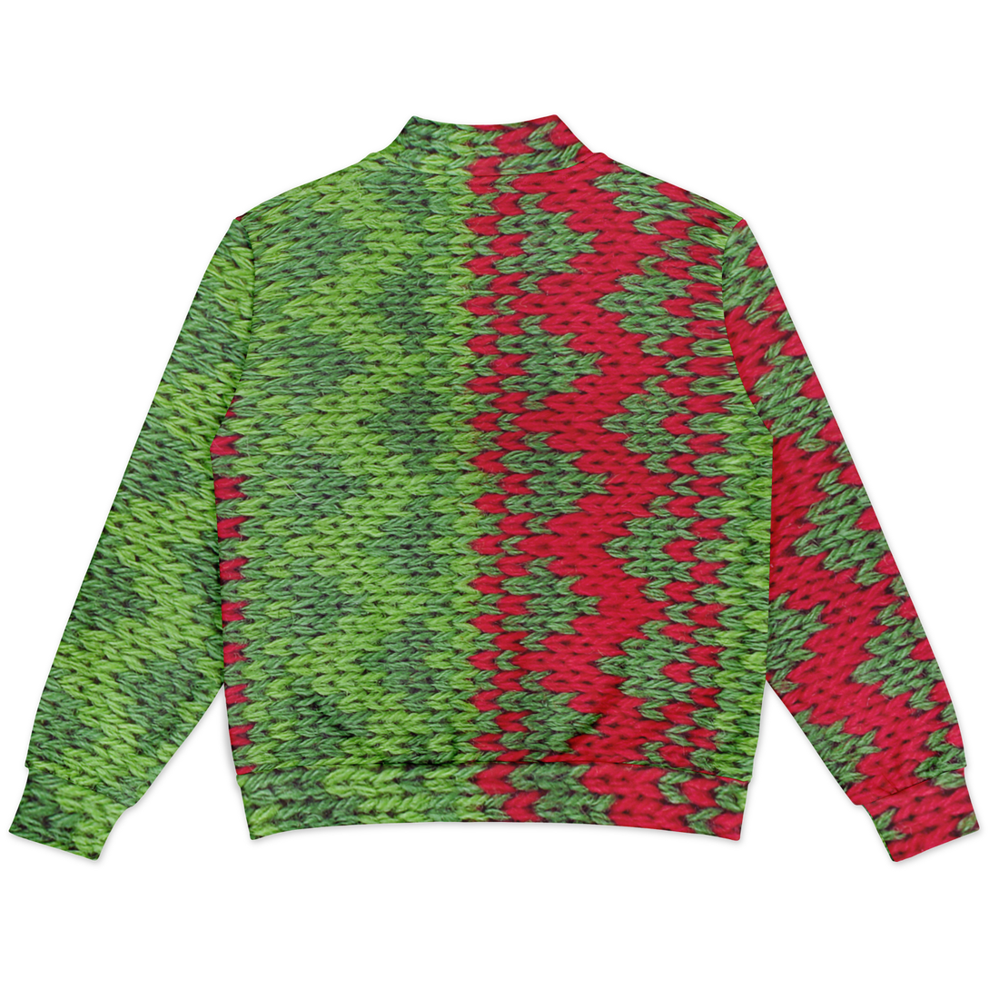 Ugly Christmas Sweater Pattern Baseball Jacket