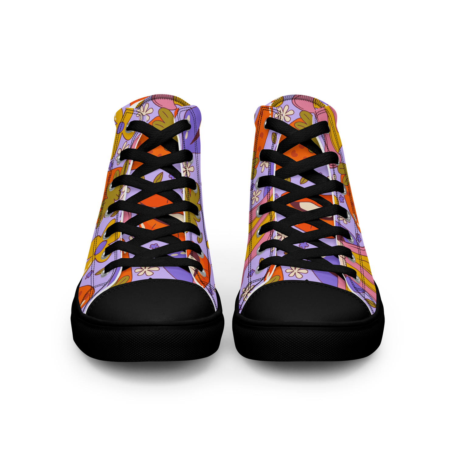 Women’s Trippy Lips Pattern High Top Sneaker