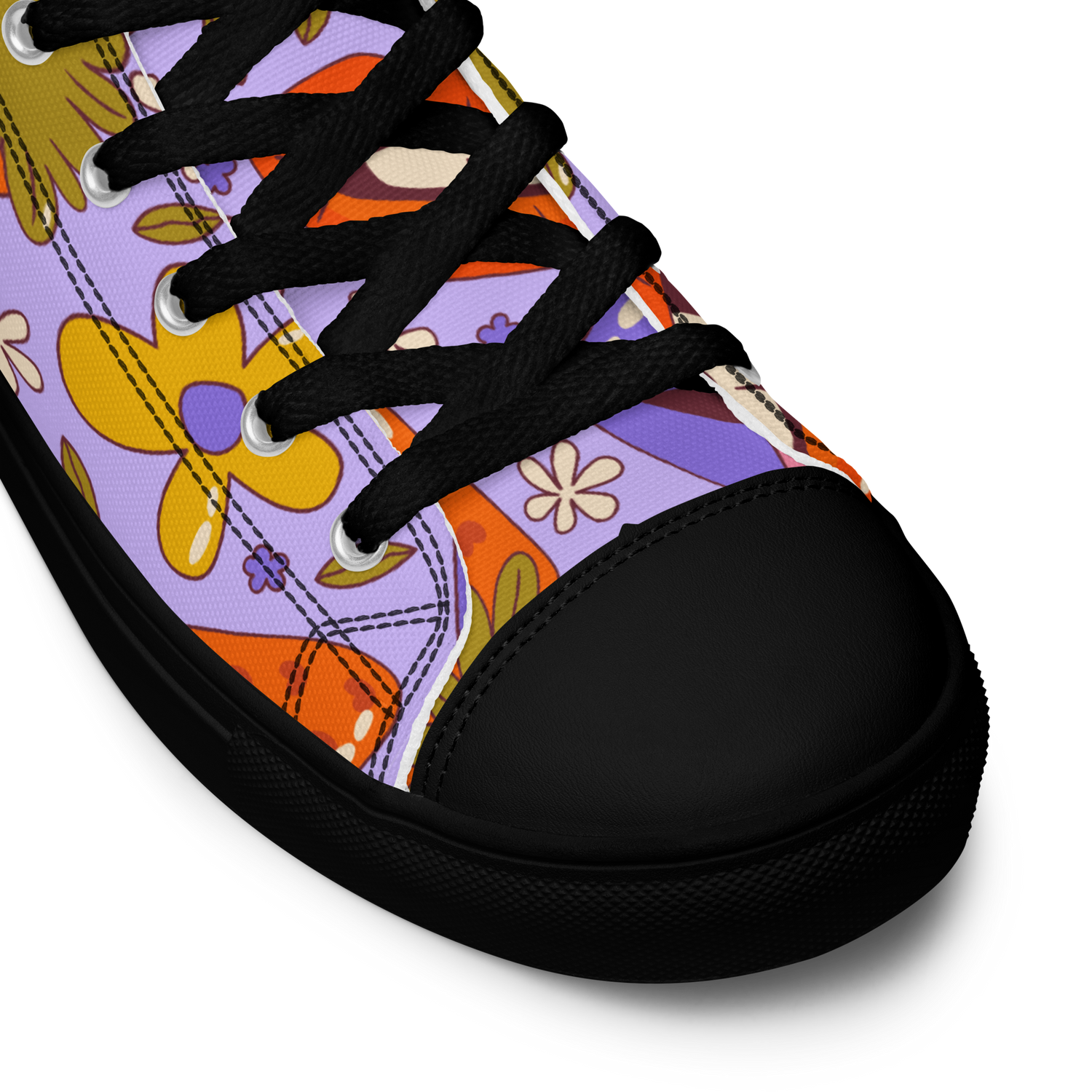 Women’s Trippy Lips Pattern High Top Sneaker