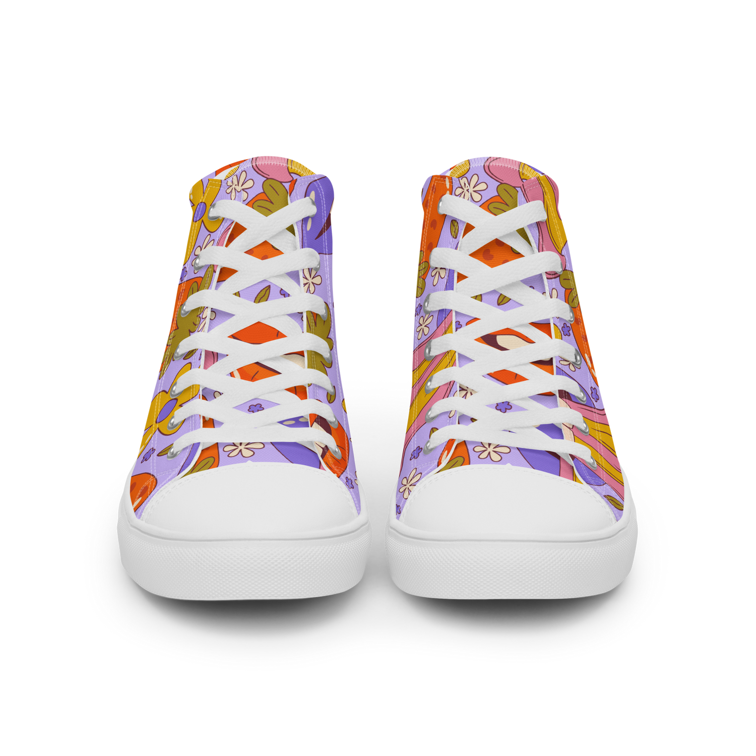 Women’s Trippy Lips Pattern High Top Sneaker